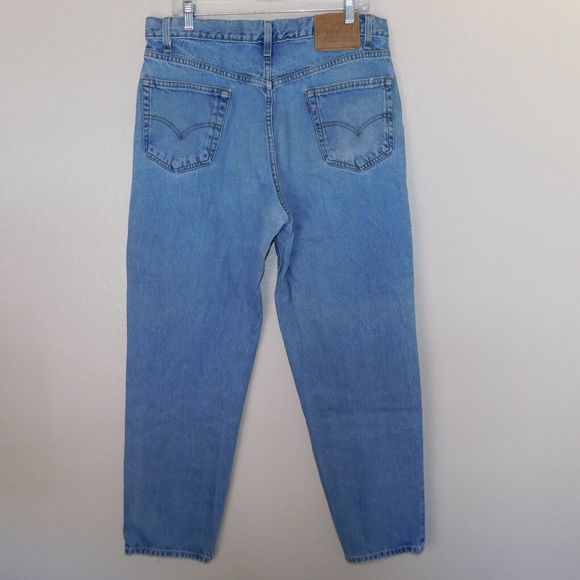 Vintage 90s 1999 Levi's Jeans Size 36 x 32 550 Casual Faded Denim 5 Pocket Blue - Picture 4 of 16